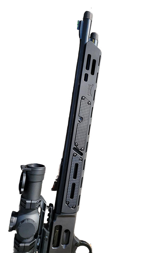 Chisel Machiningin Henry Aluminum Handguard on kevyt, kestävä CNC-jyrsitty 6061-billetalumiinista, jossa on vaihdettavat M-LOK-paneelit ja helppo asennus.